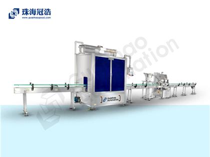 自動16頭醫用鹽水防腐灌裝、旋蓋生產線